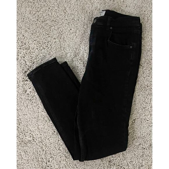 Reformation Jeans Black Skinny High Rise Denim Size 31 Style 10201 - Picture 1 of 10